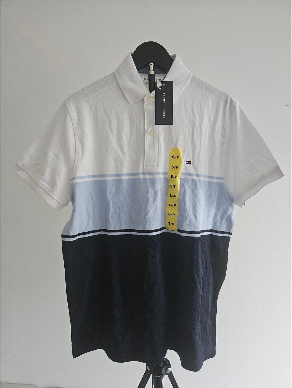 Tommy Hilfiger Men's Colorblock Polo Shirt Size S 0001